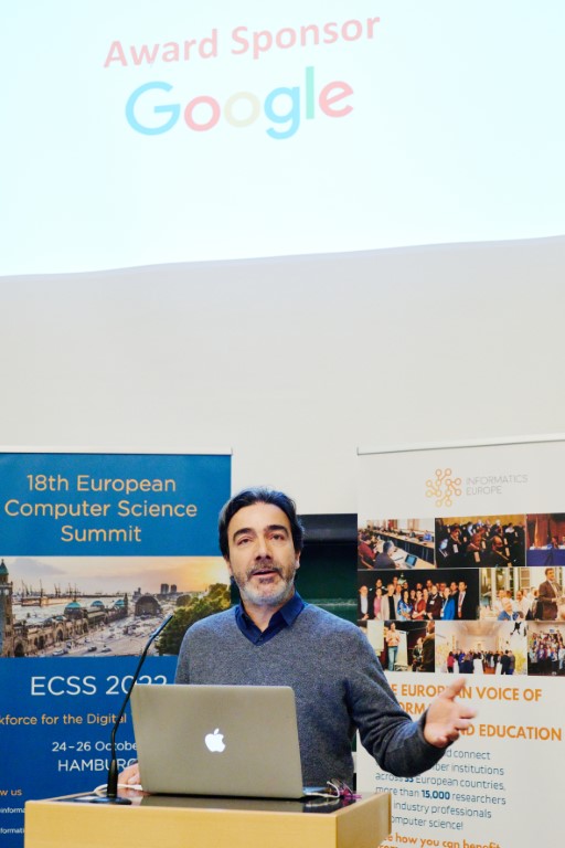 Jens Redmer, Google Representative at Award Ceremony of Minerva Informatics Equality Award 2022