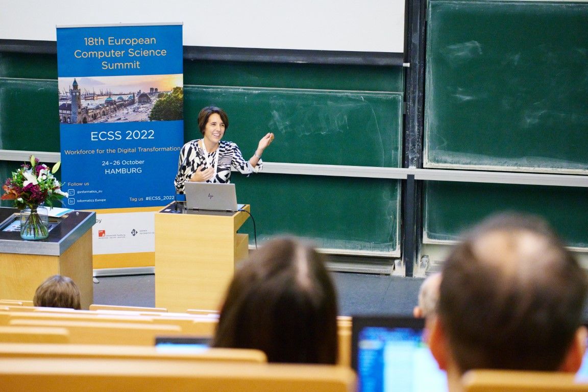 Nuria Anguera, Informatics Europe Executive Director Presenting at IE's Special Session