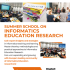 Summer School on Informatics Education Research
